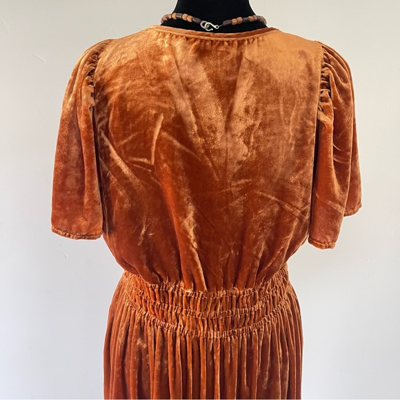 Anthropologie The Somerset Maxi Dress Velvet Edition Size S - Picture 8 of 12